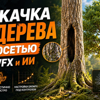 Прокачка 3D-дерева нейросетью | Секрет реалистичного ствола