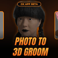 От фотографии к 3D-груму: косы Уэнсдэй Аддамс в Ornatrix App