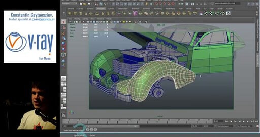 Демонстрация V-Ray 2.0 для Maya