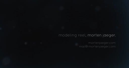 Modeling Showreel 2016 - Morten Jaeger