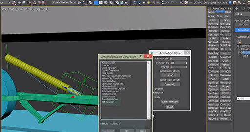 Как запечь анимации с объекта на объект в 3DS Max