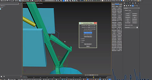 Как запечь анимации с объекта на объект в 3DS Max