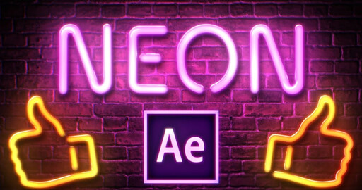 Как сделать неоновую надпись, вывеску или текст в After Effects