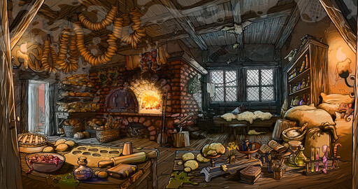 Пекарня для игры The Day Before Breakfast (point and click adventure game)