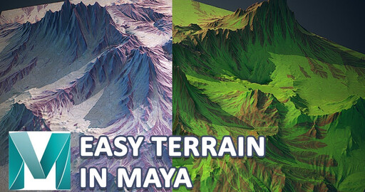Террейн в Maya за пять минут с помощью скрипта Easy Terrain