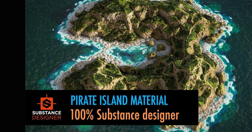 Целый остров из одного материала в Substance Designer