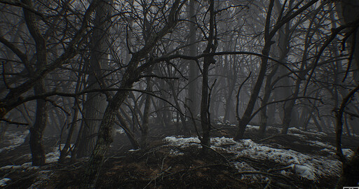 Весенний лес в UE4. Фрагмент 1.