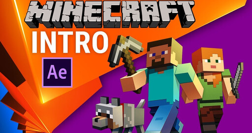 Интро в стиле Minecraft или 3D для бедных в After Effects