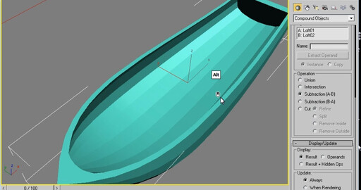 Modelling Boat in 3DS Max Моделирование Лодки в 3D Max