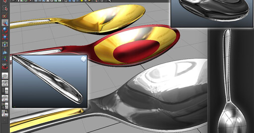 Spoon Modeling Maya Моделирование Ложки