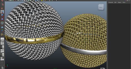 Microphone Modeling in Maya (моделирование микрофона в Maya)