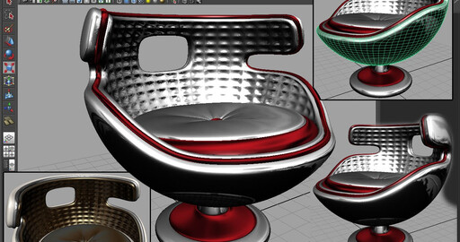 Chair Modeling Maya Моделирование Стула