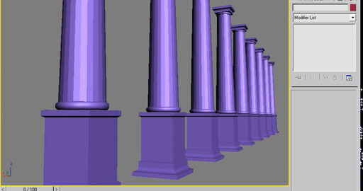 Моделирование Колоны в 3DS Max Loft (Modelling Columns in 3DS Max)