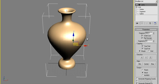 Быстрый урок 012 3D Max Моделирование Вазы