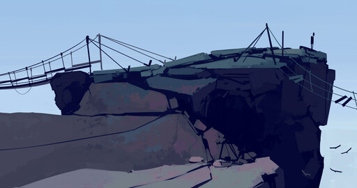 quick landscape: cliff