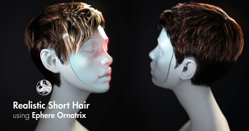 3D Realistic Short Hair