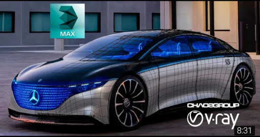 3D Моделирование Mercedes-benz EQS 2020