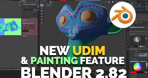 Blender 2.82: UDIM и Texture Painting