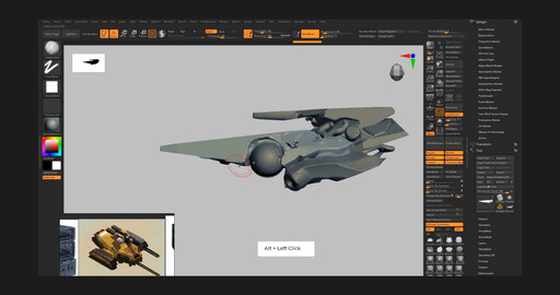 Hard Surface в ZBrush — основные кисти и создание драфта