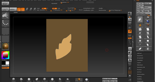 Перья в zbrush