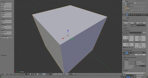 Навигация и управление объектами в Blender 2.5.