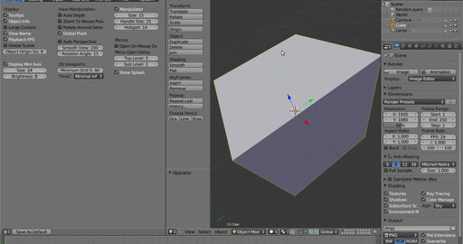 Пользовательские настройки и общие настройки Blender 2.5