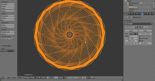 Blender 2.5. Сцена с бокалом