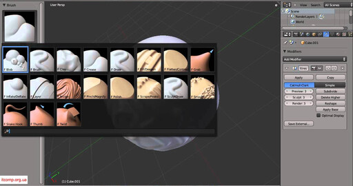 Видеоурок по Blender 2.5. Создание и запекание карты нормалей