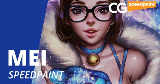 Drawing Mei from OVERWATCH. AyyaSap. Speed painting.