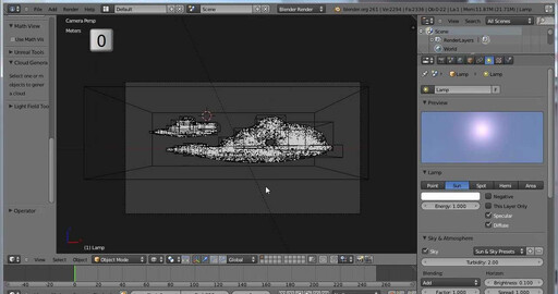 Генерация облаков в Blender 2.61