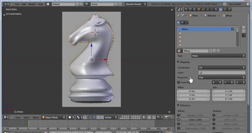 Моделирование шахматной фигуры - Конь 2 часть
