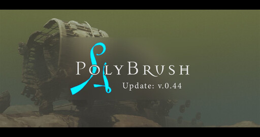 Polybrush 0.44: Новая версия