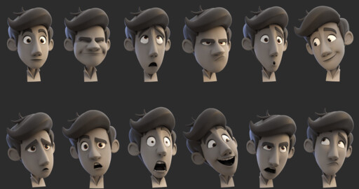 Лицевая анимация и риг в 3D