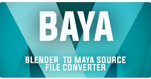 Baya - экспорт моделей из Blender в Maya.