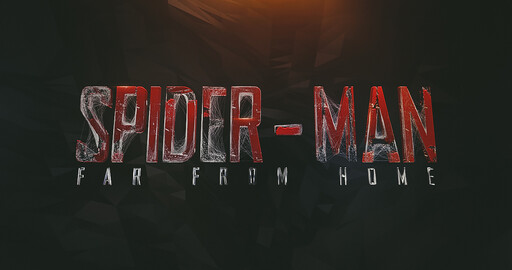 Spider-Man Far From Home Text Effect in Cinema 4D - Tutorial