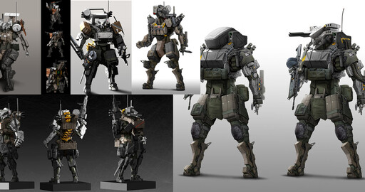 Making of 3D Military Character in Exoskeleton