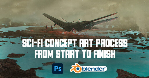 Процесс создания Sci-Fi дизайна техники и окружения | Concept art