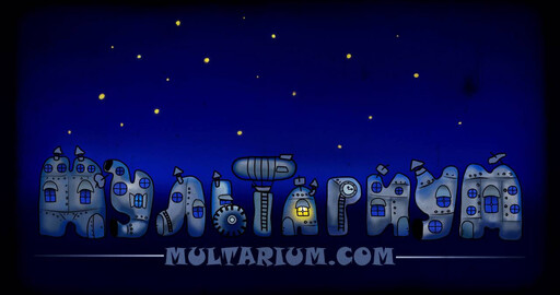 Первая попытка сделать заставку к своему сайту или мультфильмам.