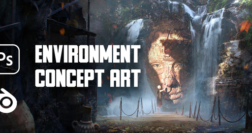 Environment Concept Art - Improvisation in Blender + 3D Coat + Photoshop | Humble | Alexander Pronin