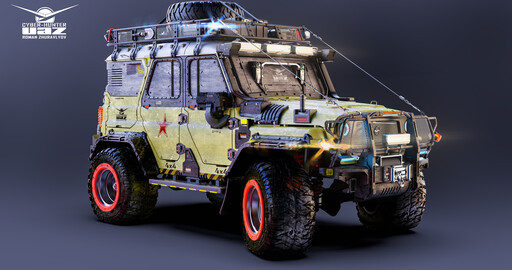 Making Of "Cyberpunk UAZ Hunter 4x4² /2077".