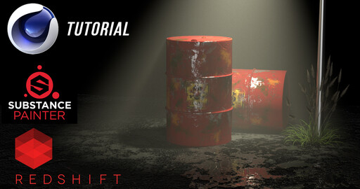 Cinema 4D + Substance Painter | 3D моделирование | UV-развертка | Текстуры в Substance Painter