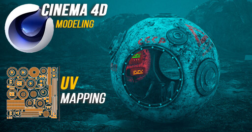 Cinema 4D S24 + UV РАЗВЕРТКА | Уроки 3D моделирование и UV Mapping | Космическая капсула