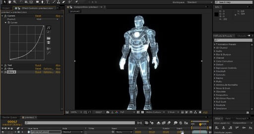 Видетуториал по анимации сборки костюма Iron Man