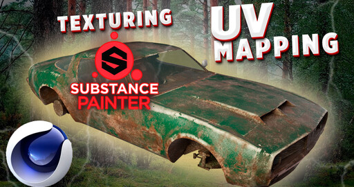 Cinema 4D + Substance Painter | UV развертка C4D | Текстуры в Substance Painter