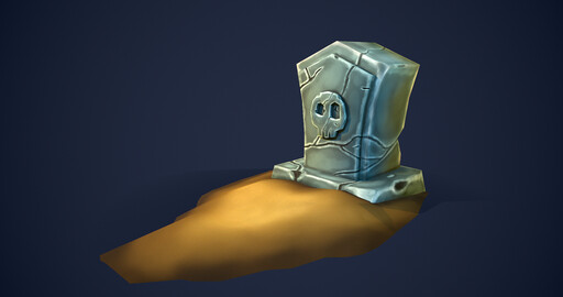 Hand Paint Могилка в Блендере - Моделирование и текстурирование в Blender 3D