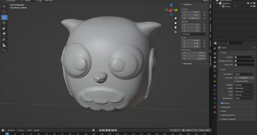 Мультперсонаж из Blender в реальную жизнь.