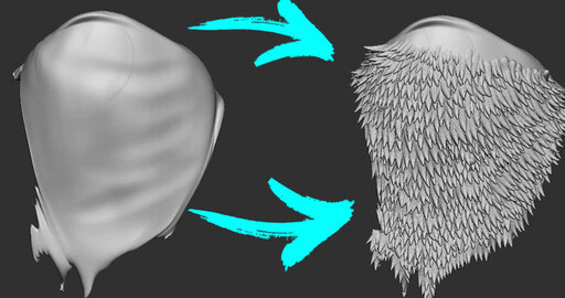 Создание Шкуры в ZBrush под печать.