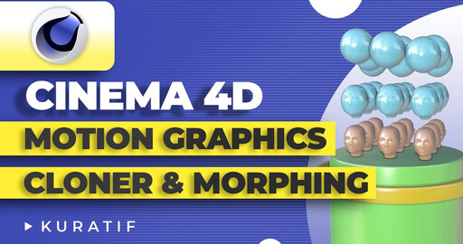 Cinema 4D клонер и морфинг объектов
