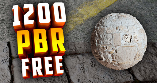 1200 Бесплатные PBR текстуры для 3D программ 3ds Max, Blender, Cinema 4D, Maya, Unity и Unreal Engine