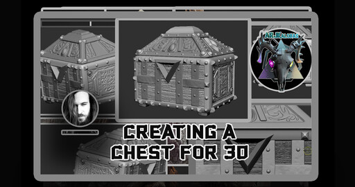 Создание Сундука Для 3d печати в ZBrush.